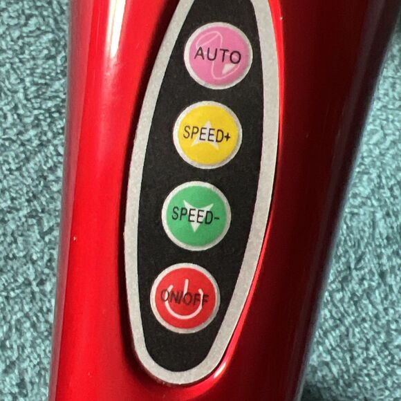 Osaki OS-106A Massage Wand Handheld 3 Speed Percussion Massager Red White Tested - Picture 8 of 12